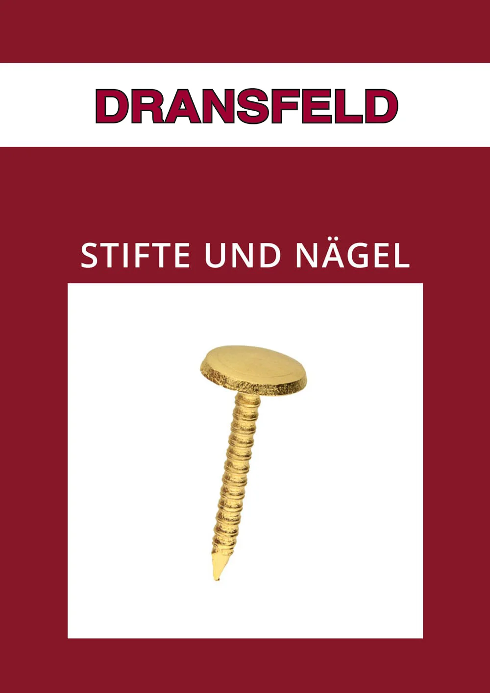 Katalog Stifte und Nägel