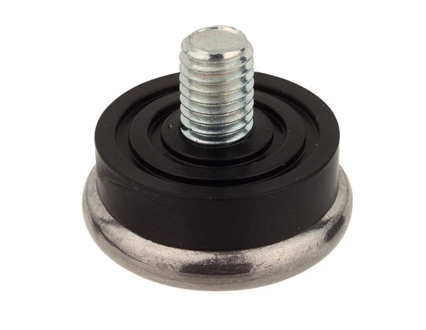 Möbelgleiter mit Metallgleitfläche und Gewindestift