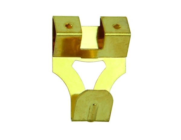 Wandhaken aus Eisen, vermessingt